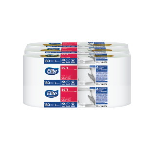 TOALLA EN ROLLO ELITE (MATRIZ) 6/180 MTS HS BCA. EMP.PLASTICO
