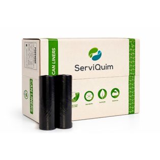 BOLSA PARA BASURA 24X24X06 NEGRA 20 ROLLOS C/50 BOLSAS